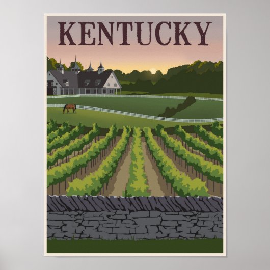 Reisposter Kentucky Poster (Voorkant)