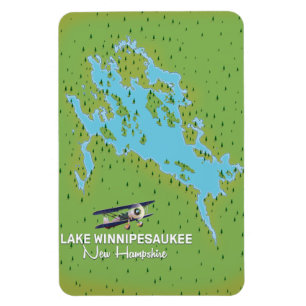 Reisposter Lake Winnipesaukee New Hampshire Magneet