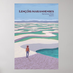 Reisposter Lençóis Maranhenses Nationaal Park Poster