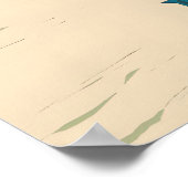 Reisposter Les Gets Ski Resort Poster (Hoek)