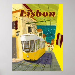 Reisposter Lissabon, Portugal Poster