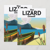 Reisposter Lizard aan zee (Voorkant / Achterkant)