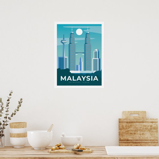 reisposter MALAYSIA Poster (Keuken)