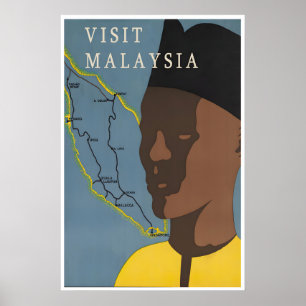 Reisposter Maleisië Penang Kunstcadeau (XR4504)a Poster
