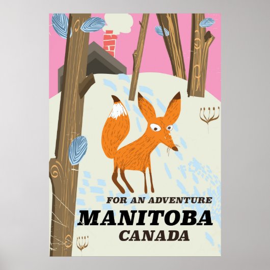 Reisposter Manitoba Canada  stijl Poster (Voorkant)