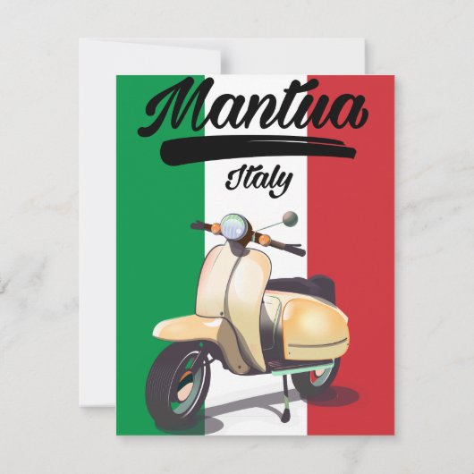 Reisposter Mantua Italië (Achterkant)