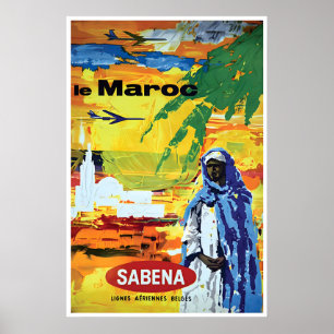 Reisposter Marokko Afrikaanse Kunst Noord-Afrika Poster