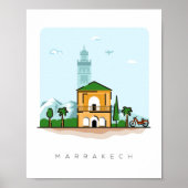 Reisposter Marrakech Marokko Poster (Voorkant)