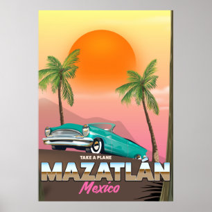 Reisposter Mazatlán Mexico Poster