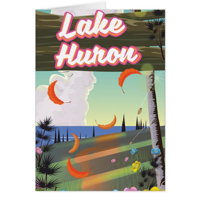 Reisposter Meer van Huron (Voorkant)