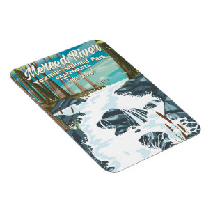 Reisposter Merced River California Magneet