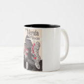 Reisposter Mérida Mexico Tweekleurige Koffiemok (Voorkant rechts)