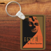 Reisposter met Sfinx, Egypte, Afrika Sleutelhanger (Voorkant)