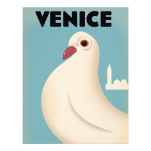 Reisposter met Venetië stijl Foto Afdruk