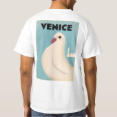 Reisposter met Venetië stijl T-shirt (Achterkant)