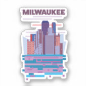 Reisposter Milwaukee Sticker (Voorkant)