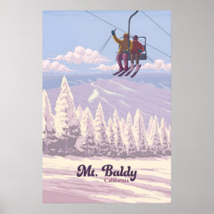 Reisposter Mt Baldy Californië Skigebied Poster