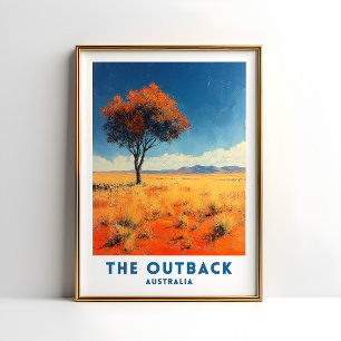 Reisposter Muur Kunst Australische Outback Poster