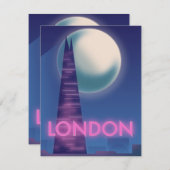 Reisposter Neon London (Voorkant / Achterkant)