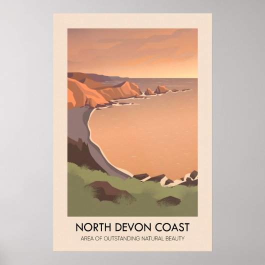 Reisposter Noord-Devon Coast AONB Poster (Voorkant)