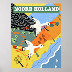 Reisposter Noord-Holland, stijl Poster