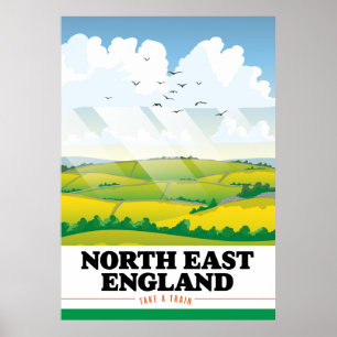 Reisposter Noord-Oost Engeland. Poster