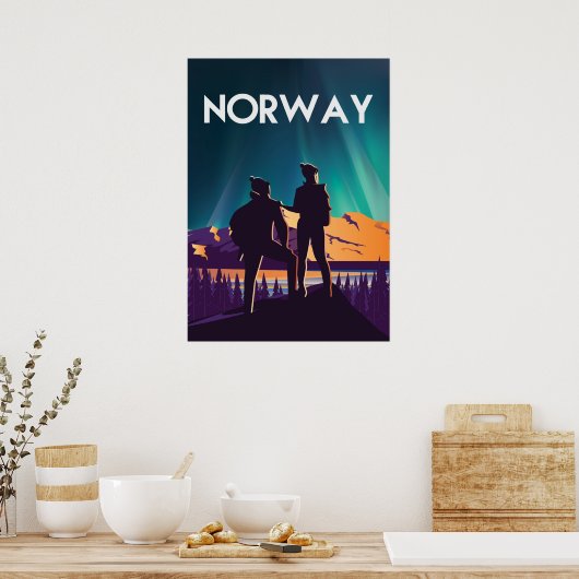 Reisposter Noorwegen Poster (Keuken)