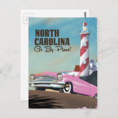 Reisposter North Carolina Lighthouse Briefkaart (Voorkant / Achterkant)