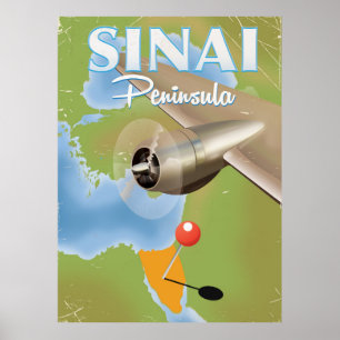 Reisposter op het schiereiland Sinai Poster