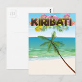 Reisposter op Kiribati Island Briefkaart (Voorkant / Achterkant)