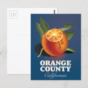 Reisposter Orange County California. Briefkaart