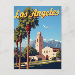 Reisposter Oud Los Angeles Missie Briefkaart