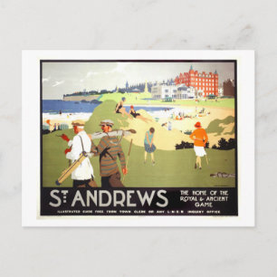 Reisposter Oude St. Andrews Schotland Briefkaart
