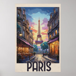 Reisposter Parijs Poster