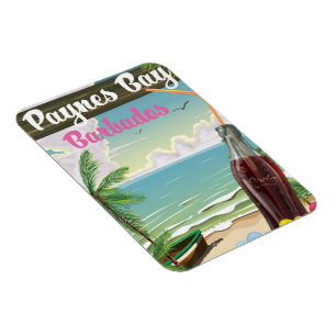 Reisposter Paynes Bay Barbados in stijl Magneet
