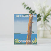 Reisposter Perranporth Cornwall Briefkaart (Staand voorkant)