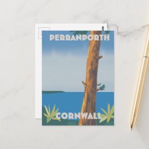 Reisposter Perranporth Cornwall Briefkaart