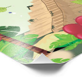 Reisposter Peru Zuid-Amerika  cartoon Foto Afdruk (Hoek)