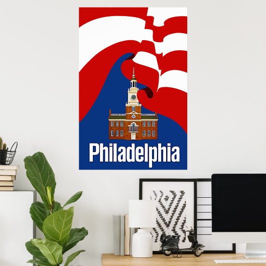Reisposter Philadelphia Poster (Thuiskantoor)