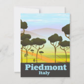 Reisposter Piemonte Italië (Voorkant)