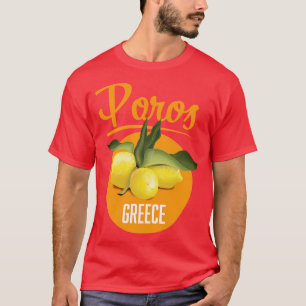 Reisposter Poros Griekenland T-shirt