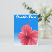 Reisposter Puerto Rico Flor de maga Briefkaart (Staand voorkant)