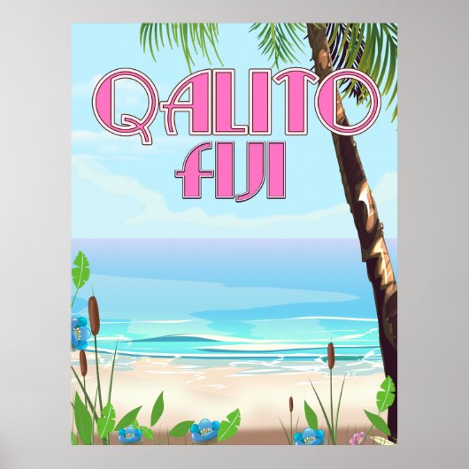 Reisposter Qalito Fiji Poster (Voorkant)