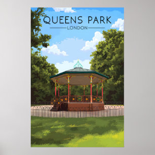 Reisposter Queens Park Londen Poster