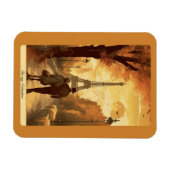 Reisposter, Romance in Parijs aanpasbaar Magneet (Horizontaal)