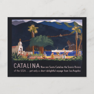 Reisposter - Santa Catalina Island, Californië Briefkaart
