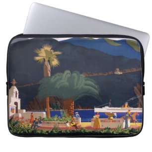 Reisposter - Santa Catalina Island, Californië Laptop Sleeve