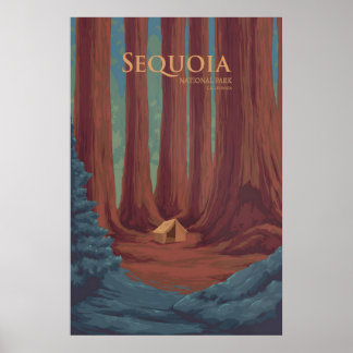 Reisposter Sequoia National Park Poster