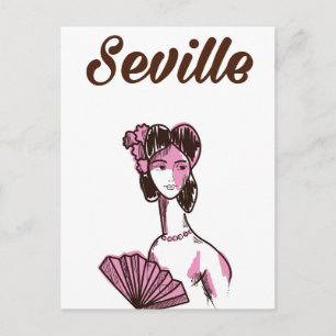 Reisposter Sevilla Spanje vintage Briefkaart