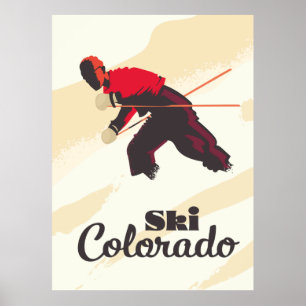 Reisposter Ski Colorado Poster